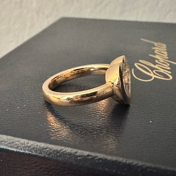 Chopard Rose Gold Heart Ring with Happy Diamonds - Picture 5 of 7
